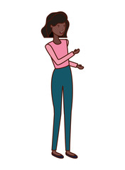 young woman avatar character