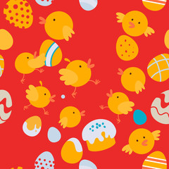 Easter little chickens pattern