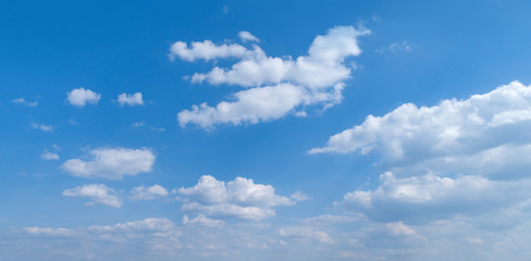 Blue sky with white clouds. Blue sky background with clouds.