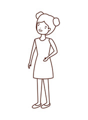 young woman avatar character