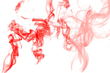 Abstract red smoke graphic