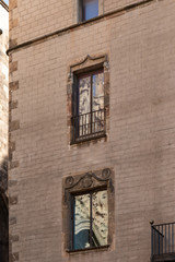 Fototapeta na wymiar Exterior View of Building in Barcelona, Spain