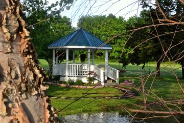 Sundown on gazebo