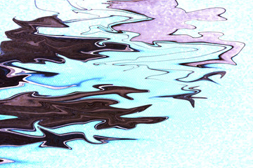 Bright flowing Ink dark colors on white background. Modern marble, great design for any purposes. Liquid marble texture.