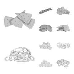 Vector design of product and menu symbol. Collection of product and bar stock symbol for web.