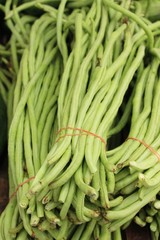 Long bean for cooking at street food