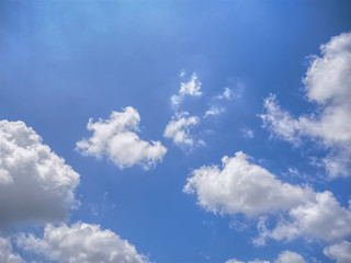 Full Frame Background of White Fluffy Cloud