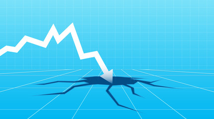 Financial crisis concept.