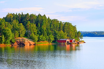 Seascape in Aland Islands.
