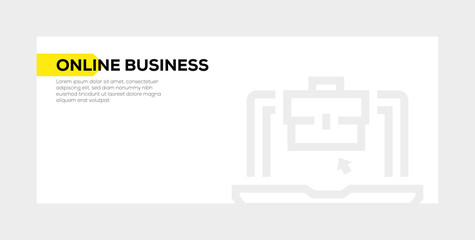 ONLINE BUSINESS BANNER CONCEPT