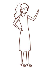 young woman avatar character