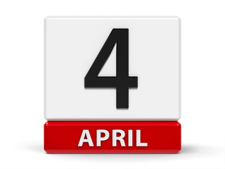 Cubes calendar 4th April