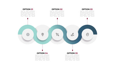 Info graphic. Abstract concept graphic element. Web infographic icon design. Abstract infographics 5 options template. iagram, design. Timeline vector. Infographic elements. Business icon set.