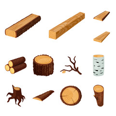 Vector design of signboard  and wood logo. Collection of signboard  and wooden vector icon for stock.