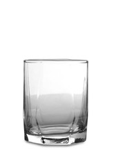 Vintage glass goblet on white background