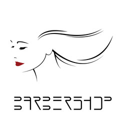  vector illustration, depicting the face of a beautiful woman with long ringlets