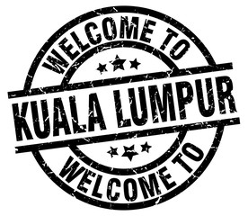 welcome to Kuala Lumpur black stamp