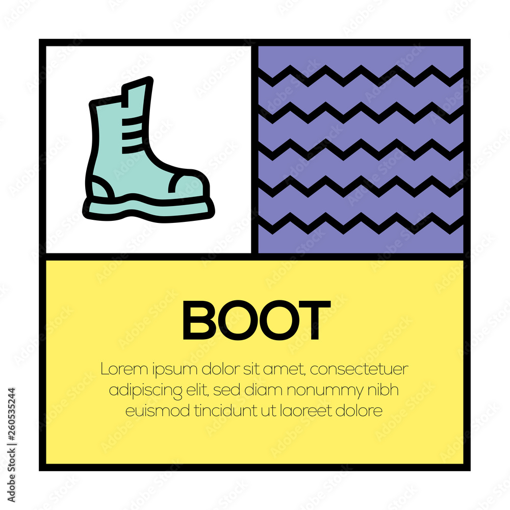 Sticker BOOT ICON CONCEPT