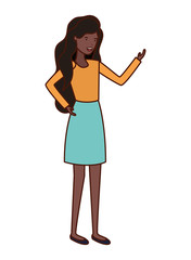 young woman avatar character