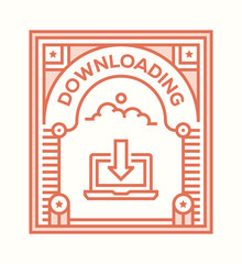 DOWNLOADING ICON CONCEPT