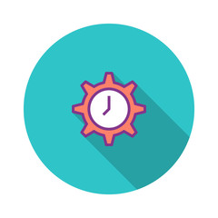Time Management Flat Icon