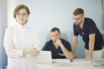 Obraz premium medical education / concept modern medical education, education in the field of treatment and medicine, doctor on education