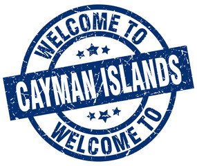 welcome to Cayman Islands blue stamp