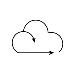 Cloud logo. Communication or network. Vector icon