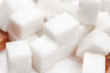 sugar cube on table
