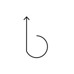 Flexibility arrow. Vector icon