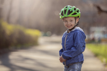  Portrait of a boy on the rollers. © Denys