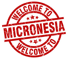 welcome to Micronesia red stamp