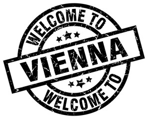 welcome to Vienna black stamp