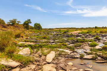 Dry river in Africa
