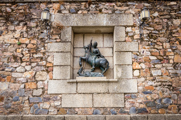 Naklejka premium Casares miasto w Hiszpanii w prowincji Estremadura