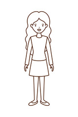young woman avatar character