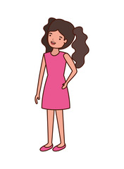 young woman avatar character