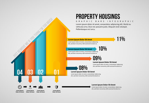 Property Housing Graphic Bars Infographic