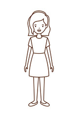 young woman avatar character