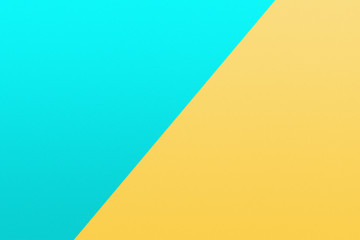 turquoise and yellow piece of paper in pastel colors