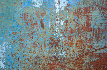 rusty metal dirty wall