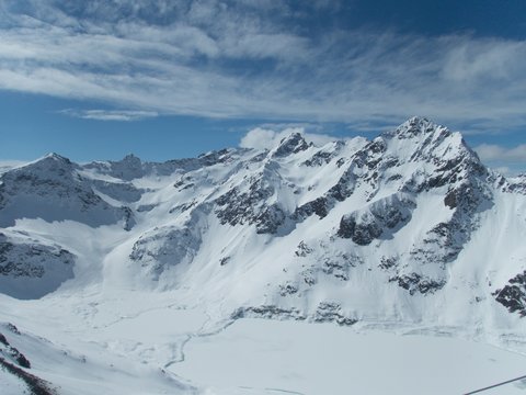 snow winter skiing season in kuhtai © luciezr