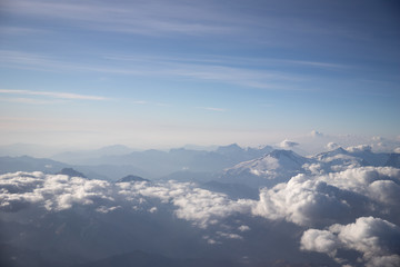 Obraz premium Aerial view of the Andes Mountains