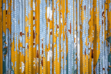 weathered metal wall