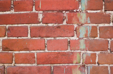 Obraz premium red brick wall background