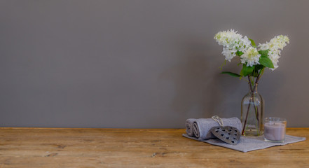 Flowers on table