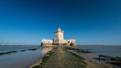Fototapeta na wymiar Fort Louvois à marée basse