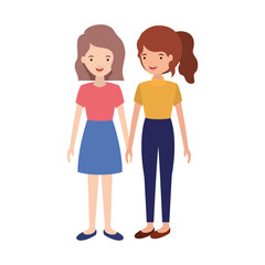 young women  avatar character