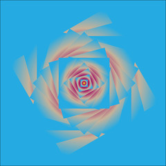 abstract square flower