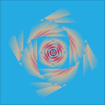 abstract square flower
